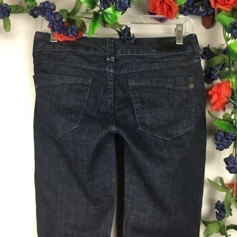 LIKE NEW EXPRESS ZELDA SKINNY Dark Wash Jeans Size 4 x 33 - Picture 7 of 14